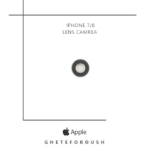 شیشه دوربین iPhone 7-iPhone8