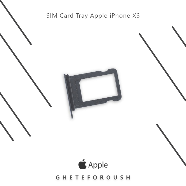SIM Card Tray Apple iPhone XS black